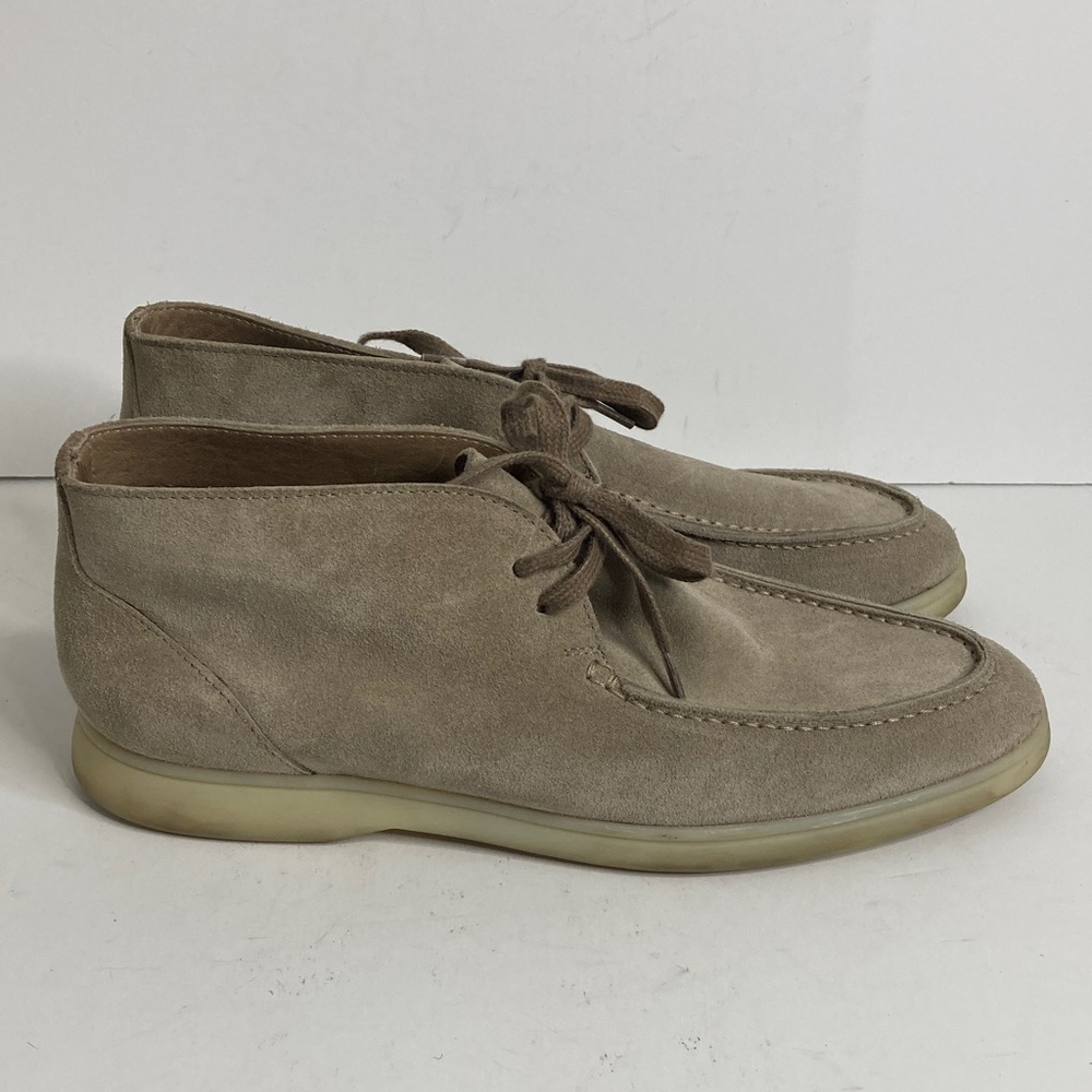 Suitsupply Chukka Boots Mens 42 9 Beige Taupe Suede Lace Up Preppy Casual